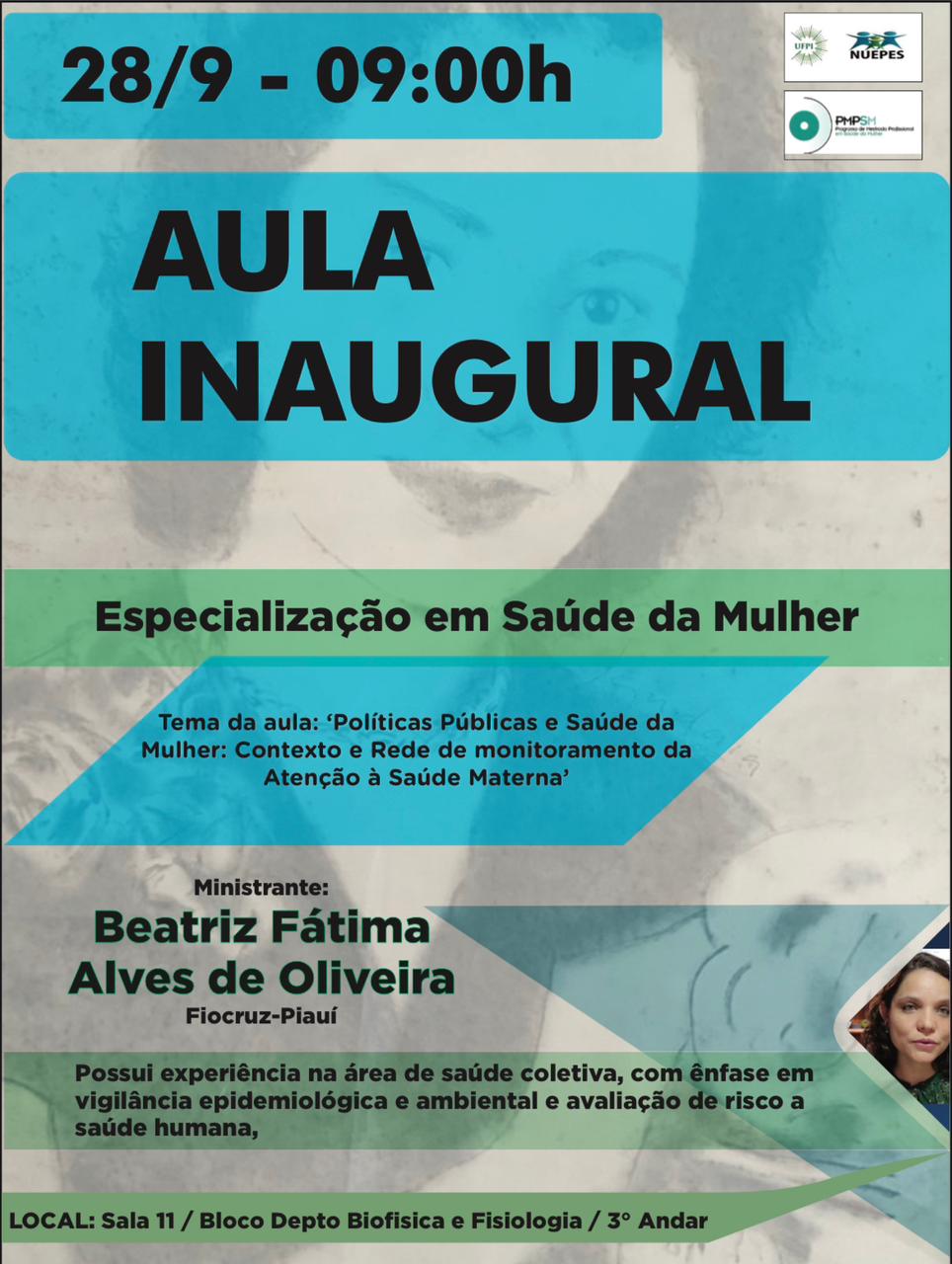 Aula Inaugural da Especializacao em Saude da Mulher