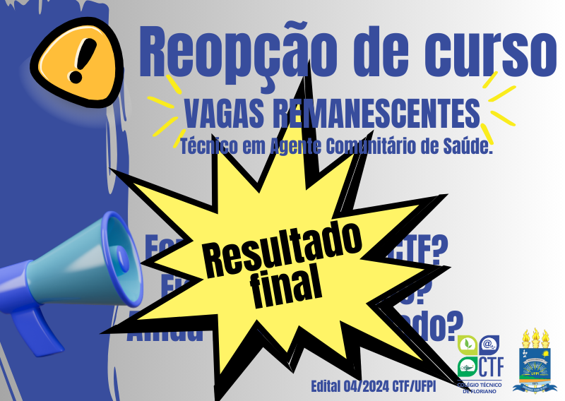 banner para site reopção de vagas Resultado Final