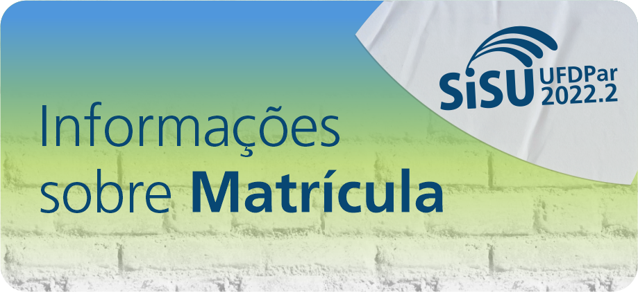 botão informações sobre matricula