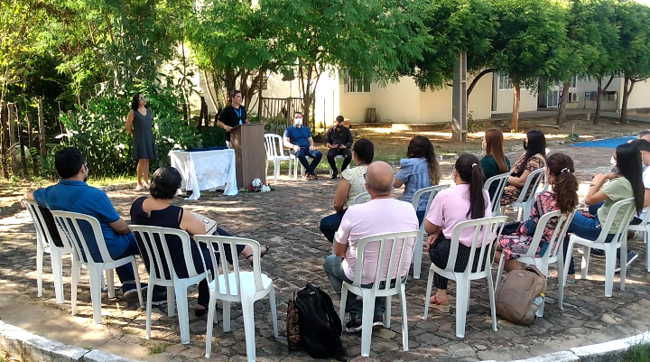 Recepção aos servidores que ingressaram no CSHNB durante a pandemia.