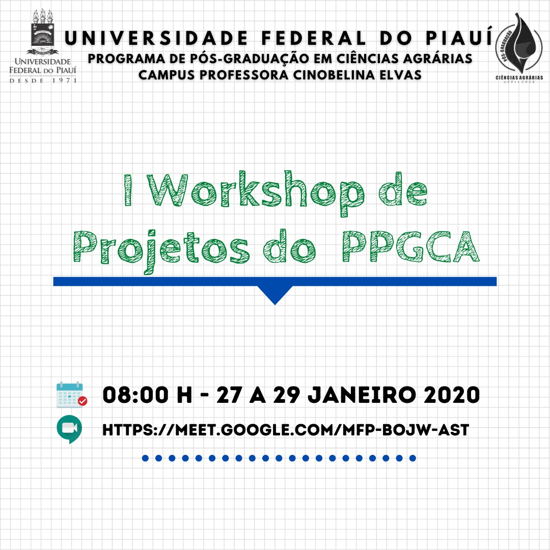 Workshop de Projetos de Mestrado e Doutorado do PPGCA