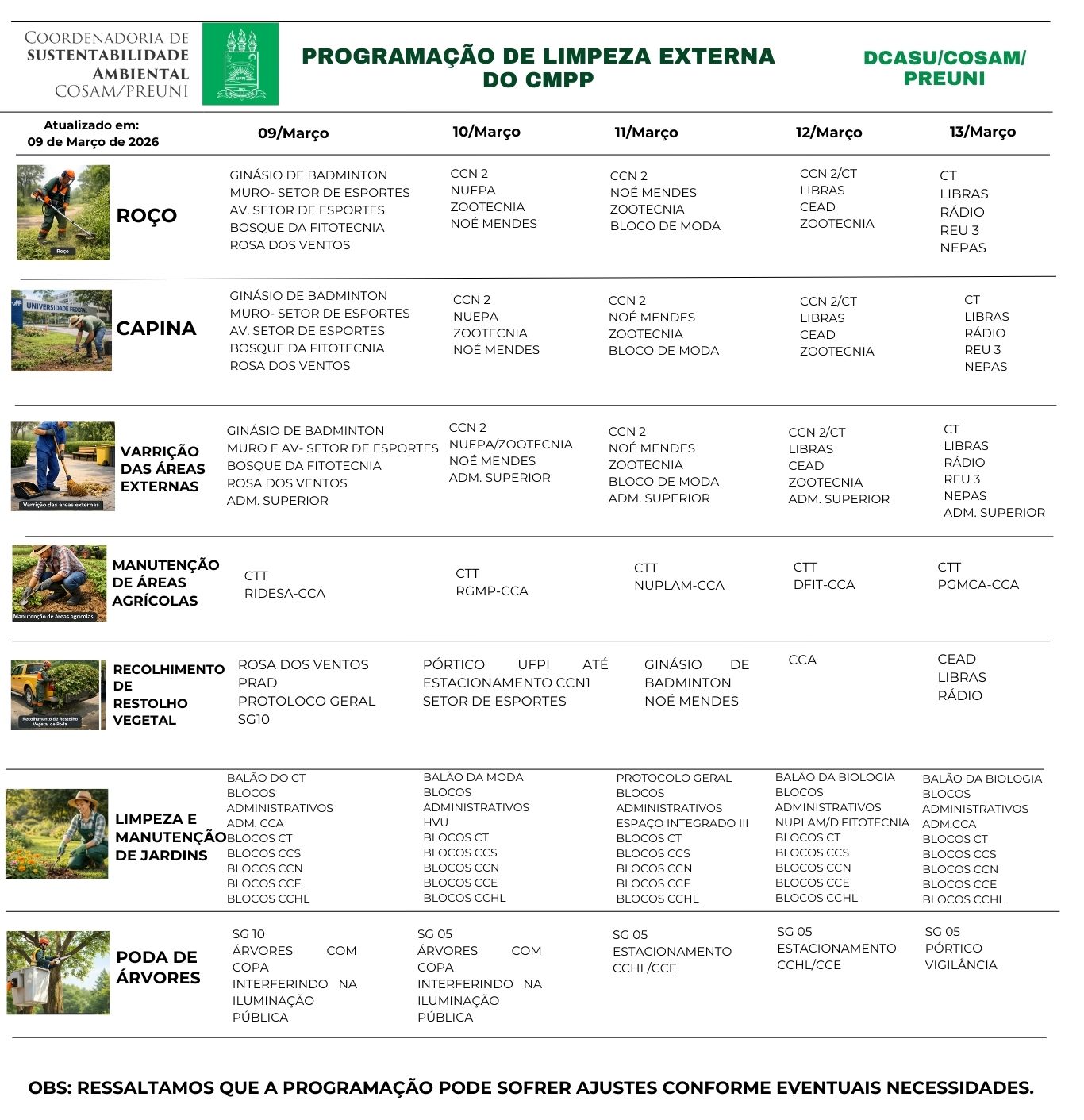 Cronograma limpeza externa 9 a 13.mar.26