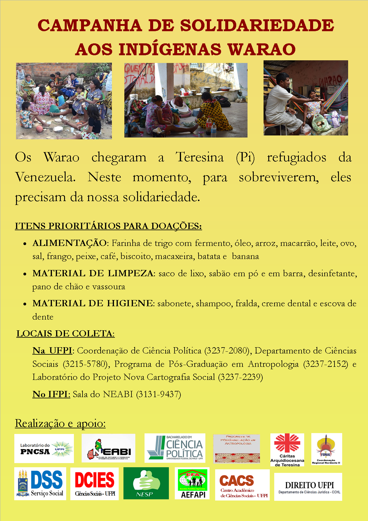 Cartaz da Campanha Warao20190711084852